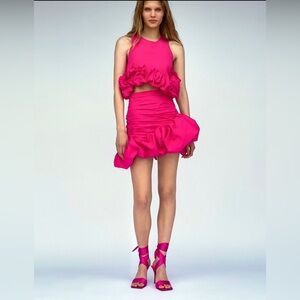 ZARA Pink Peplum Top (part of 2pc set)